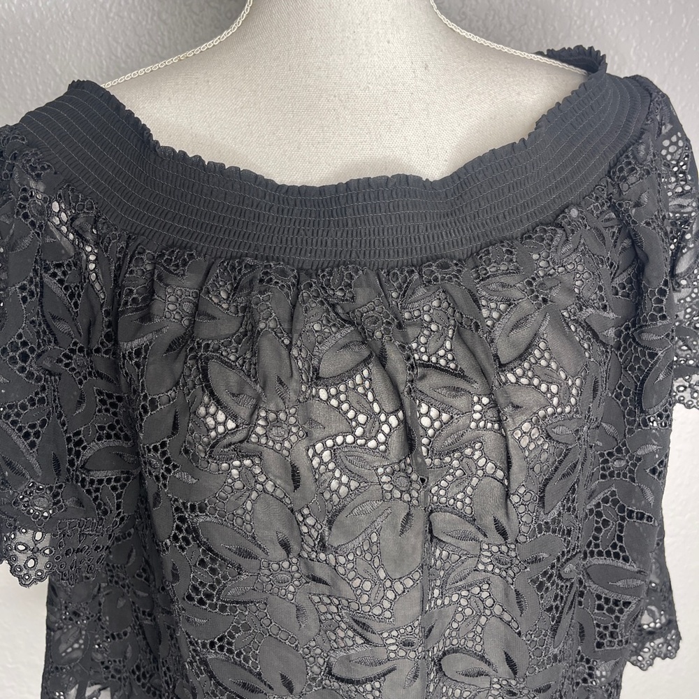 Karen Millen black off the shoulder top - Picture 7 of 8